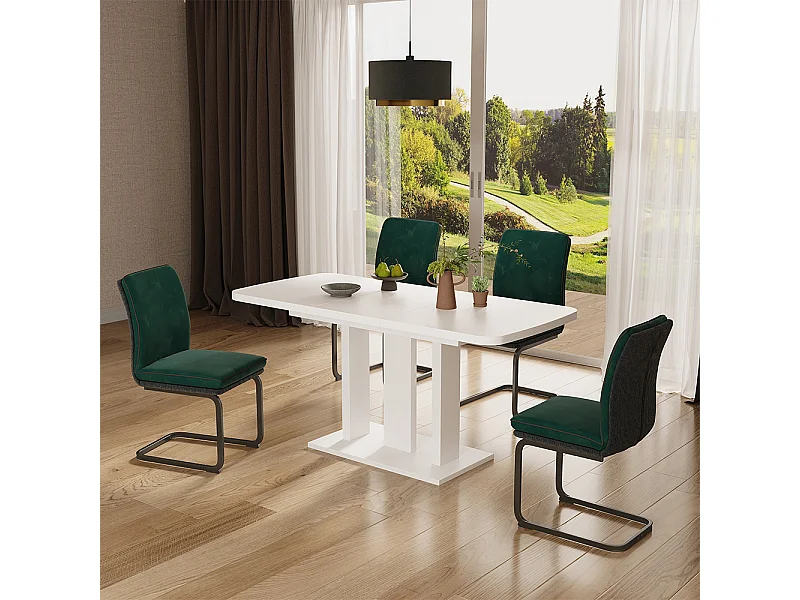 Esstisch weiß 120x80x77.3 fenaro