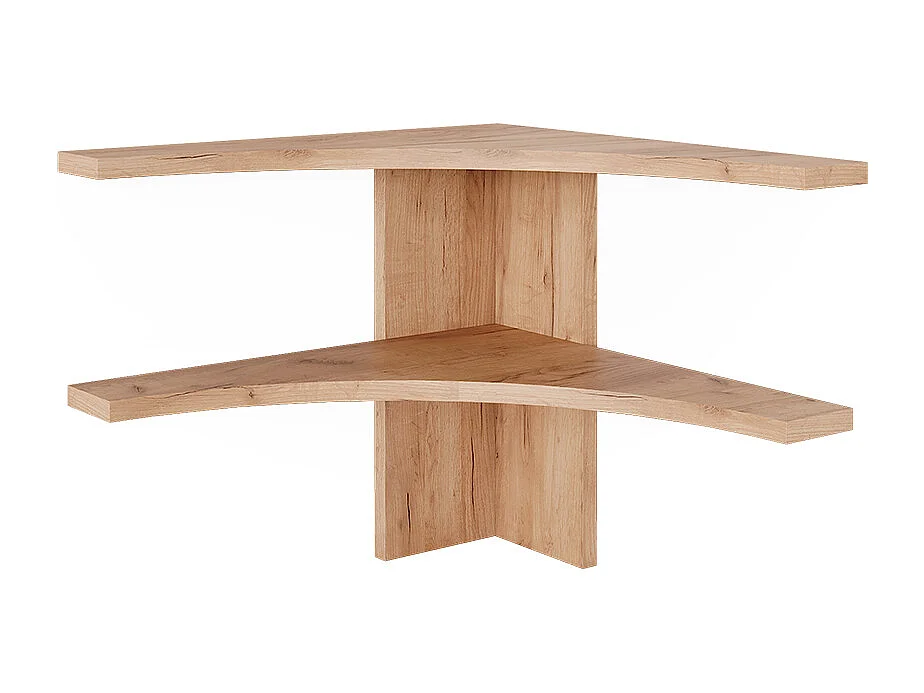 Estante de esquina roble arena 43.5x43.5x37 roman
