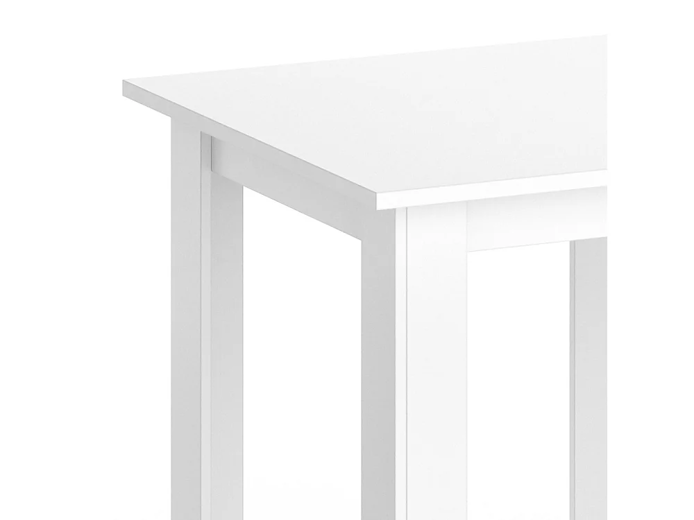 Table de salle à manger blanc 80x80x76.6 karlos