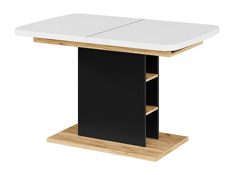 Table de salle à manger chêne blanc/force de lor 120x80x77.3 fenaro
