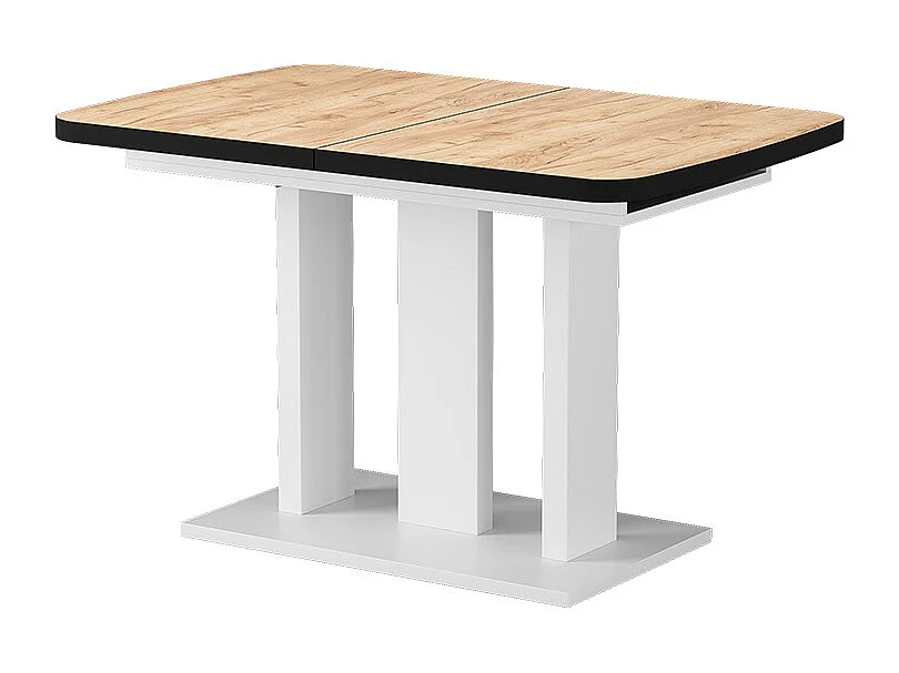 Table de salle à manger chêne doré/blanc 120x80x77.3 fenaro