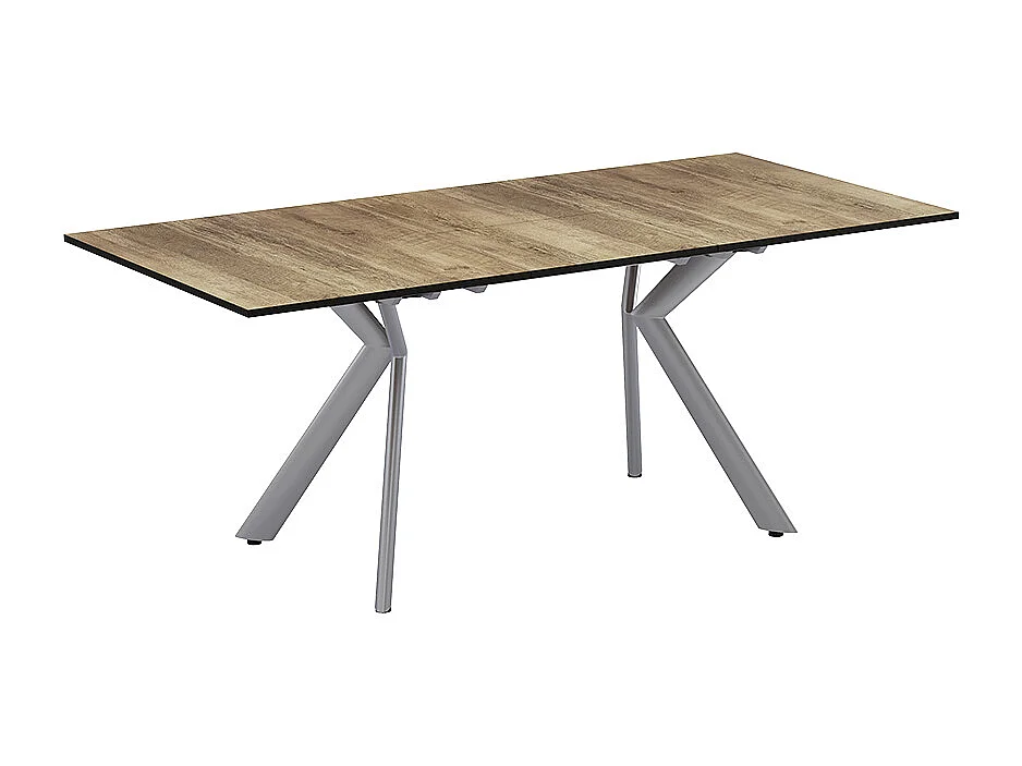 Table de salle à manger chêne rustique/gris 140x90x76 trill