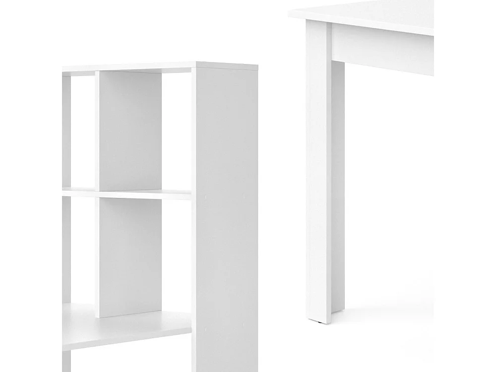 Table à manger blanc 70x122x145.6 gael