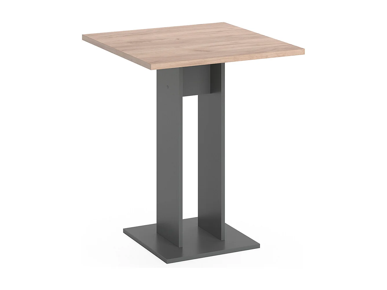 Table de salle à manger anthracite 65x65x78 repose