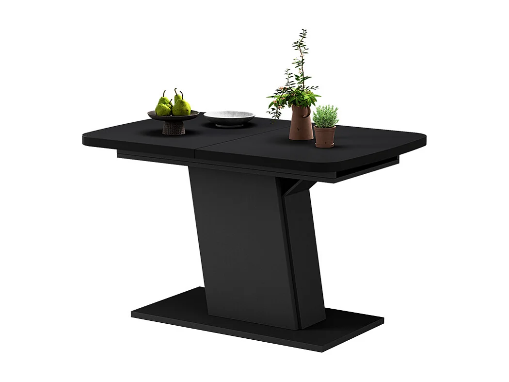 Table de salle à manger noir 120x80x77.3 fenaro