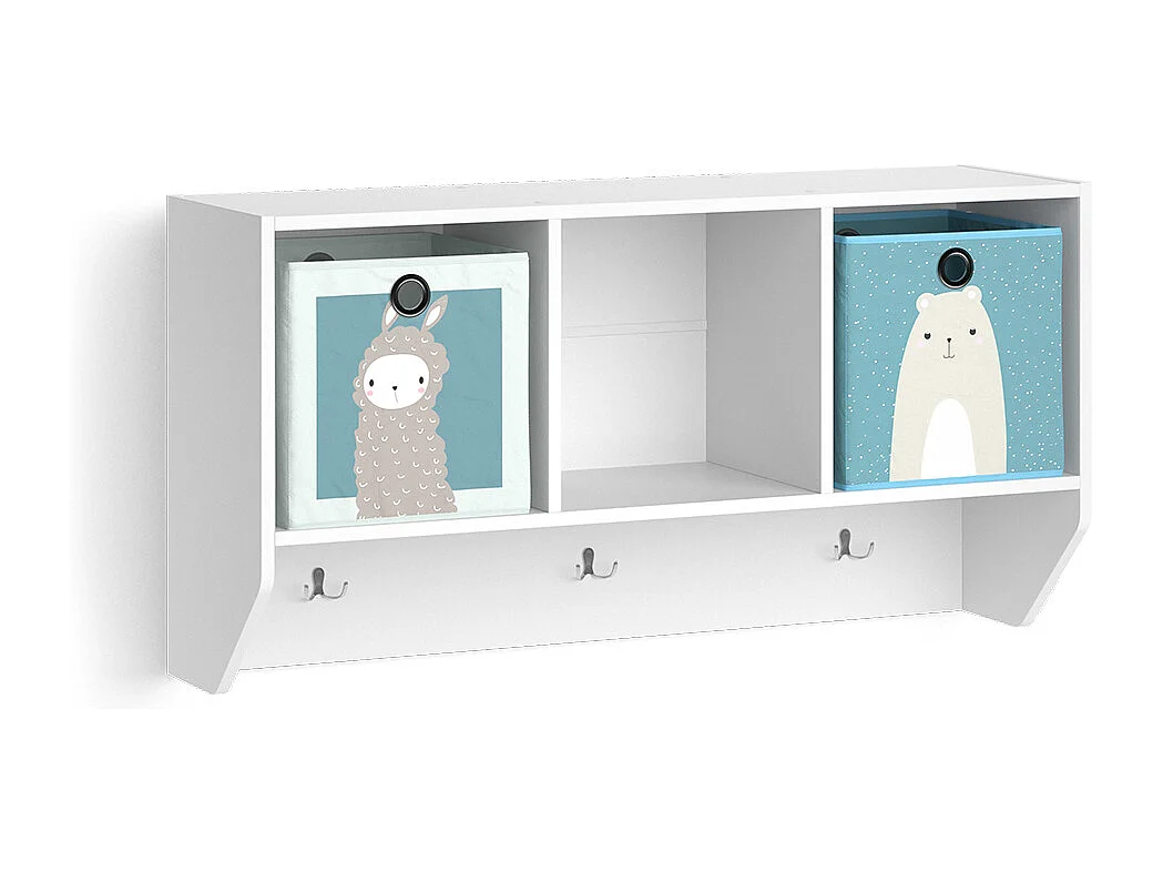 Étagère enfant blanc 31x107.2x56 luigi