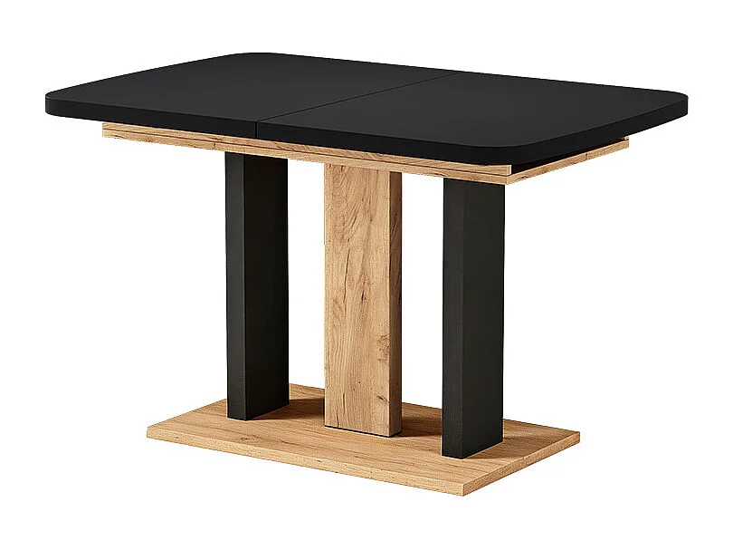 Table de salle à manger chêne noir/force de lor 120x80x77.3 fenaro