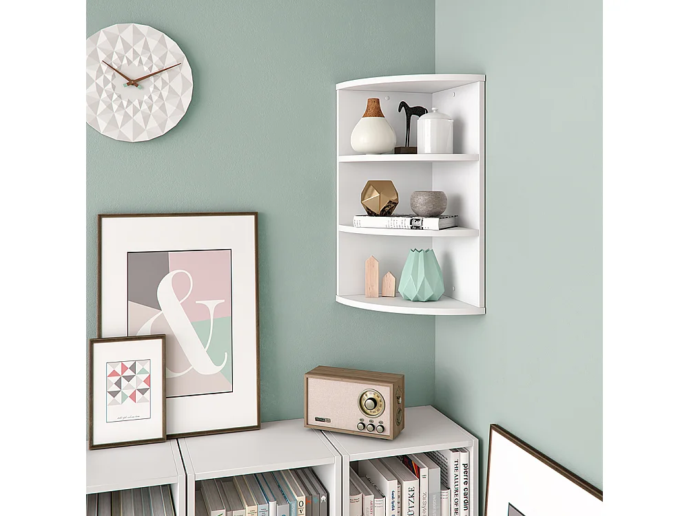 Wall shelf kids room white 30x30x60 ecki
