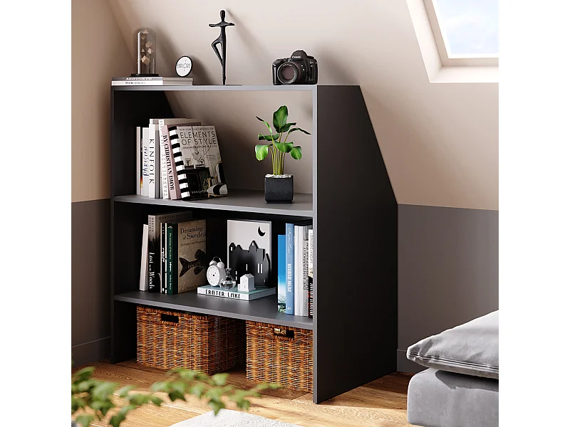 Dachschräge Regal anthrazit 90x50x100