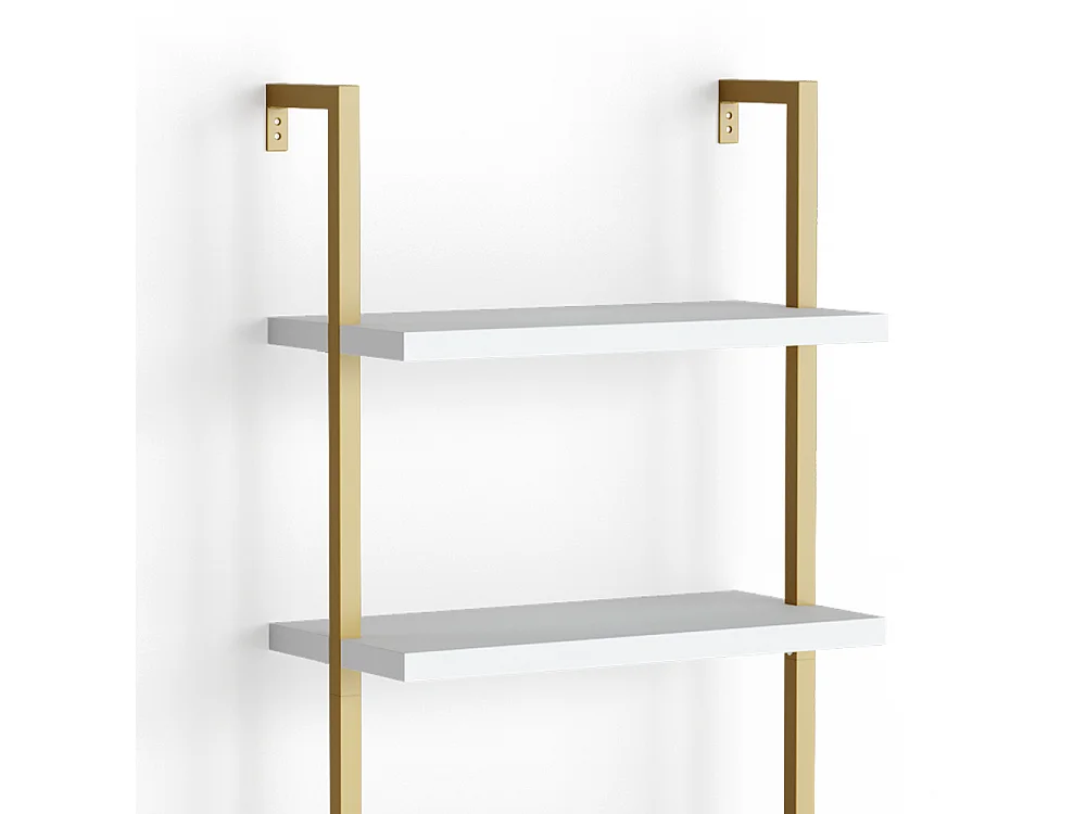 Étagère échelle blanc 60x30x183 ava