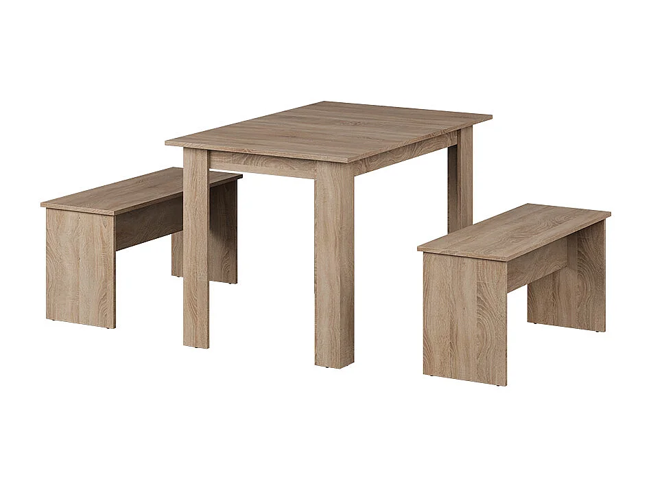 Set di tavoli da pranzo sonoma 112x73.6x73 sentio