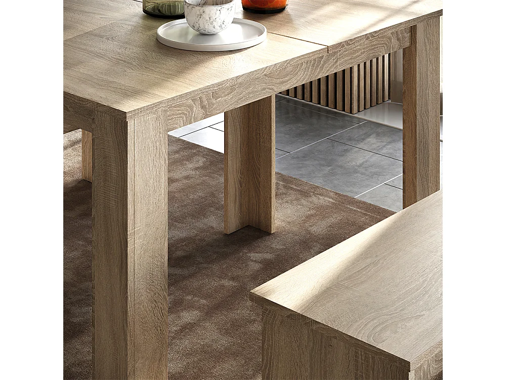 Set di tavoli da pranzo sonoma 112x73.6x73 sentio