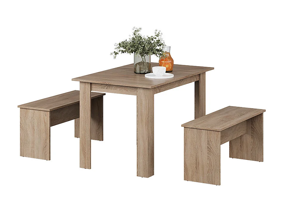 Set di tavoli da pranzo sonoma 112x73.6x73 sentio
