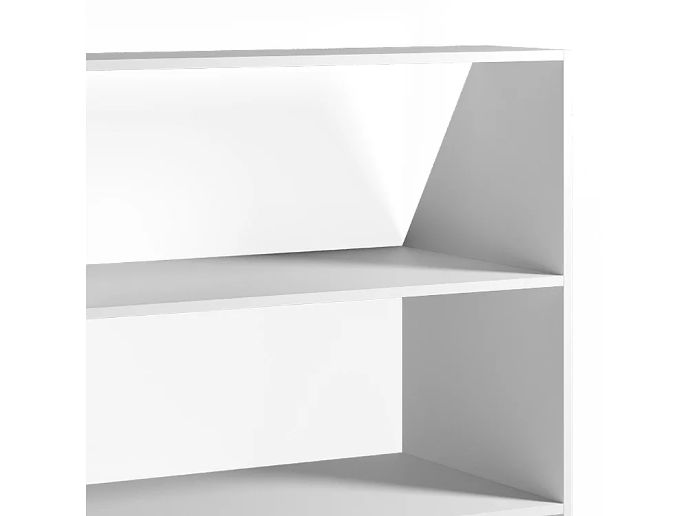 Skråvægsskab hvid 90x50x100