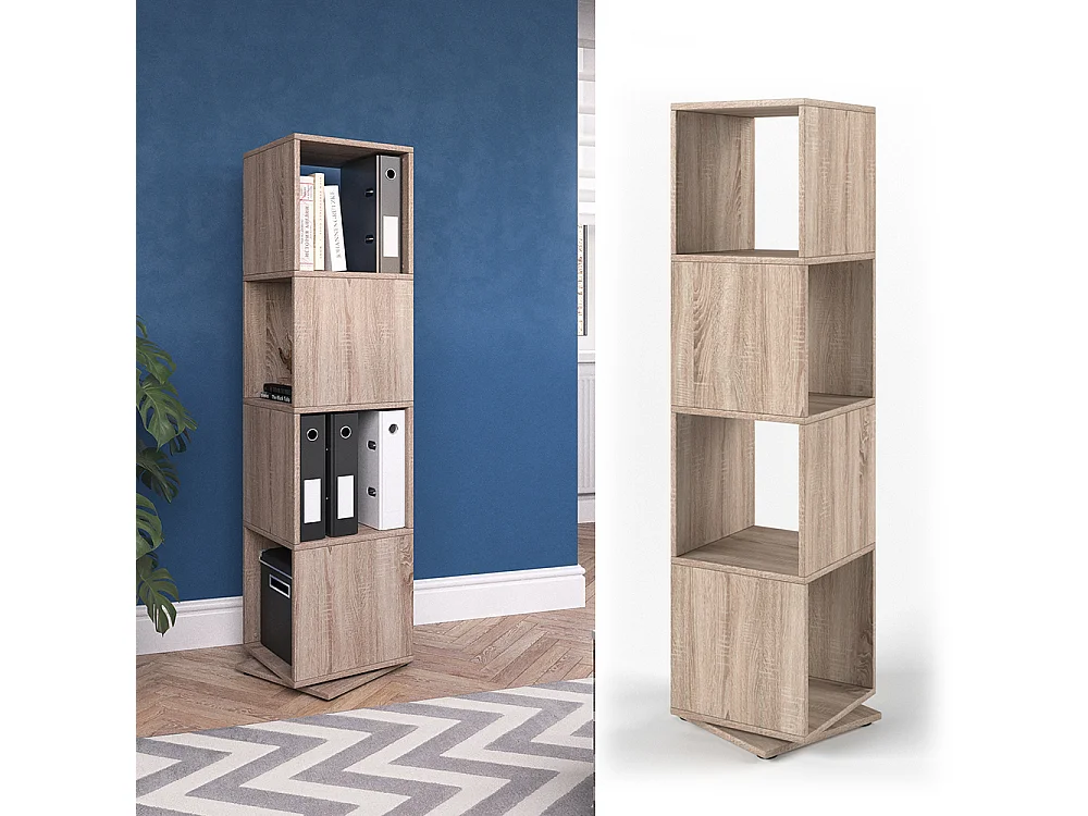 Étagère pivotante sonoma 35.2x35.2x144.2