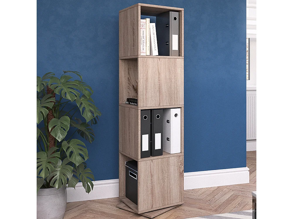 Étagère pivotante sonoma 35.2x35.2x144.2