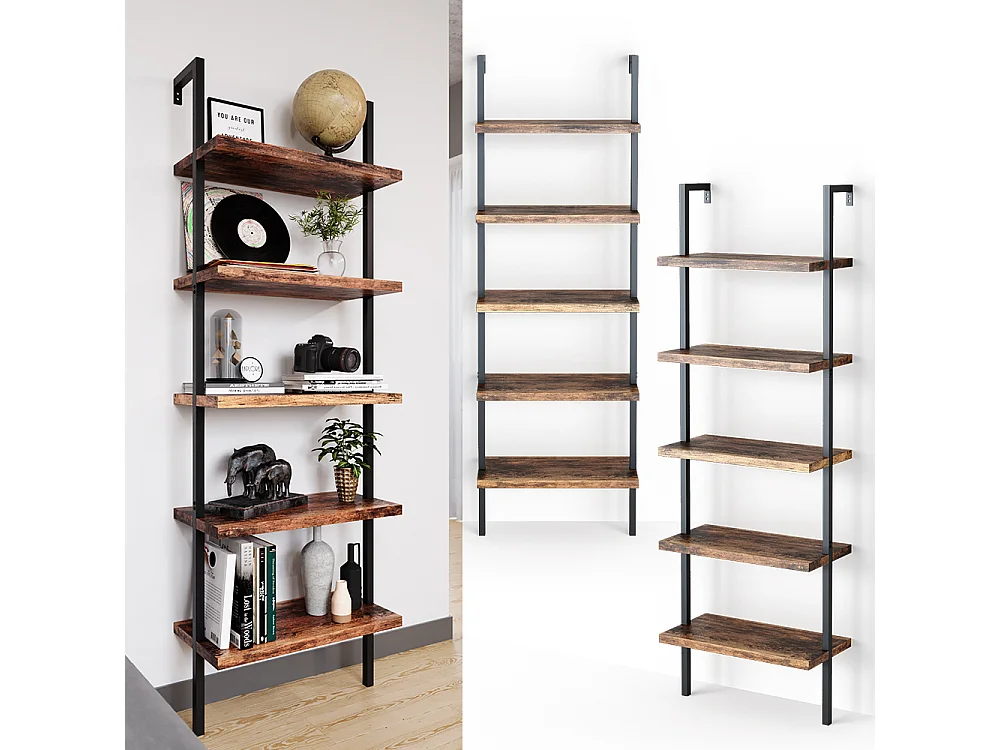 Librería madera antigua 60x30x183 ava