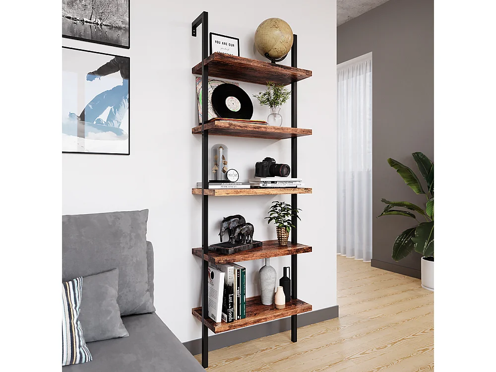 Librería madera antigua 60x30x183 ava