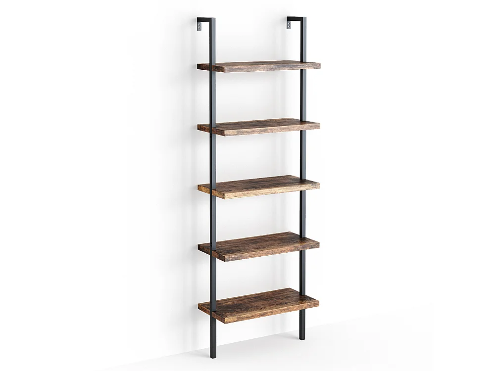 Bibliothèque bois antique 60x30x183 ava