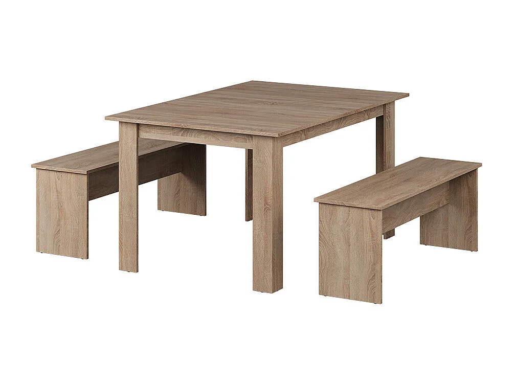 Ensemble de table à manger sonoma 137.6x92.8x73 sentio