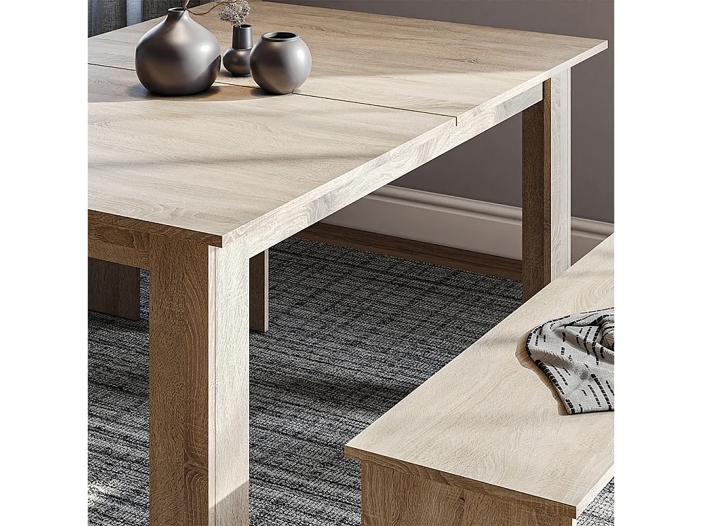 Ensemble de table à manger sonoma 137.6x92.8x73 sentio