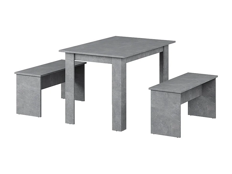 Esstisch Set beton 112x73.6x73 sentio