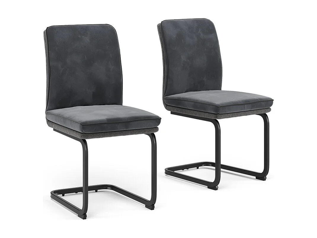 Freischwinger anthrazit 49x63.5x95.5 eleganza