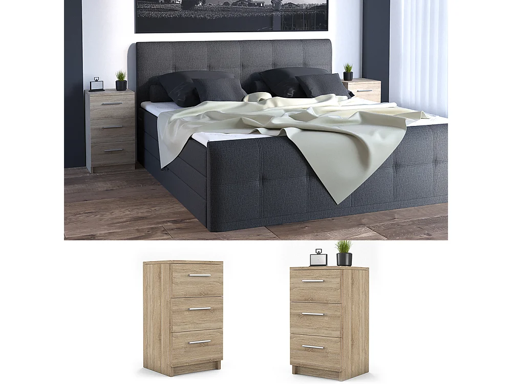 Nachttisch sonoma 38x35x66