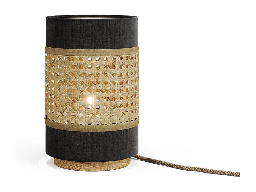 Tischlampe schwarz 17.5x17.5x26.5 morten