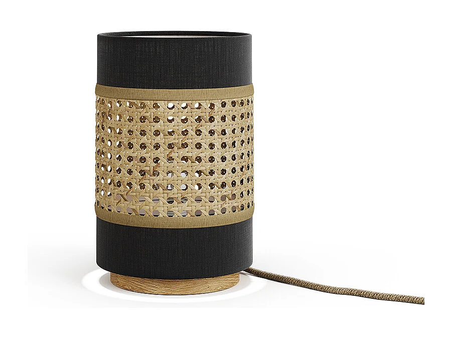 Lampe de table noir 17.5x17.5x26.5 morten