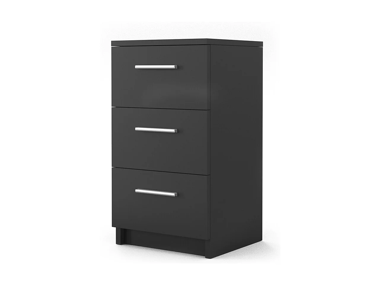 Nachttisch schwarz 38x35x66