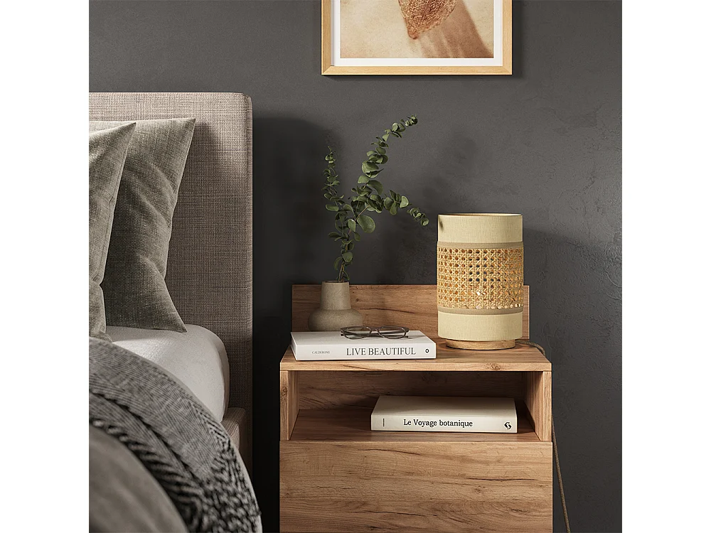 Lampe de table crème 17.5x17.5x26.5 morten