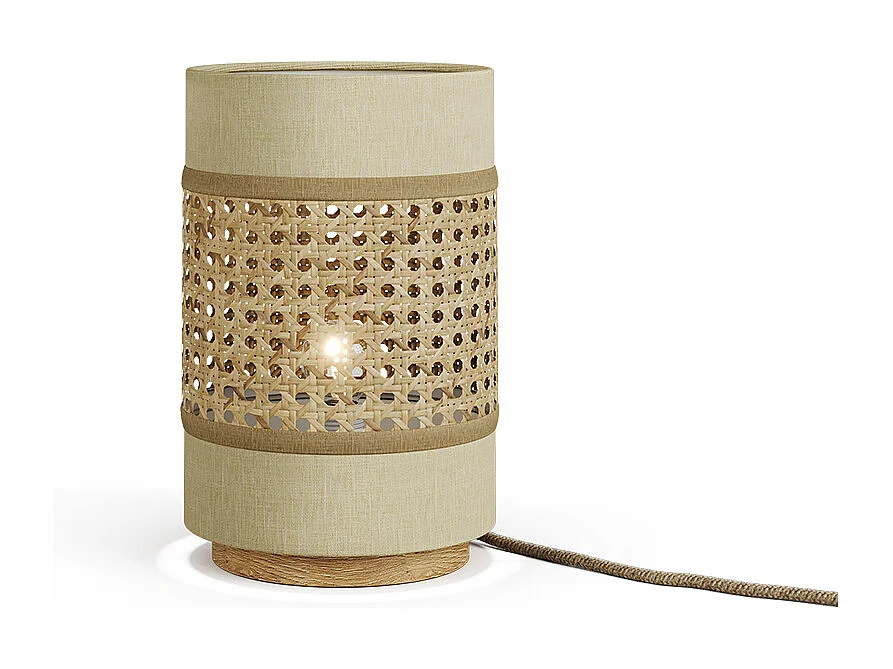 Lampe de table crème 17.5x17.5x26.5 morten