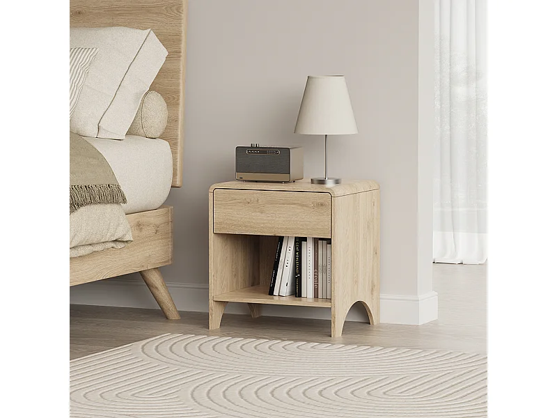 Mesilla de noche roble 47x39x50 oaki