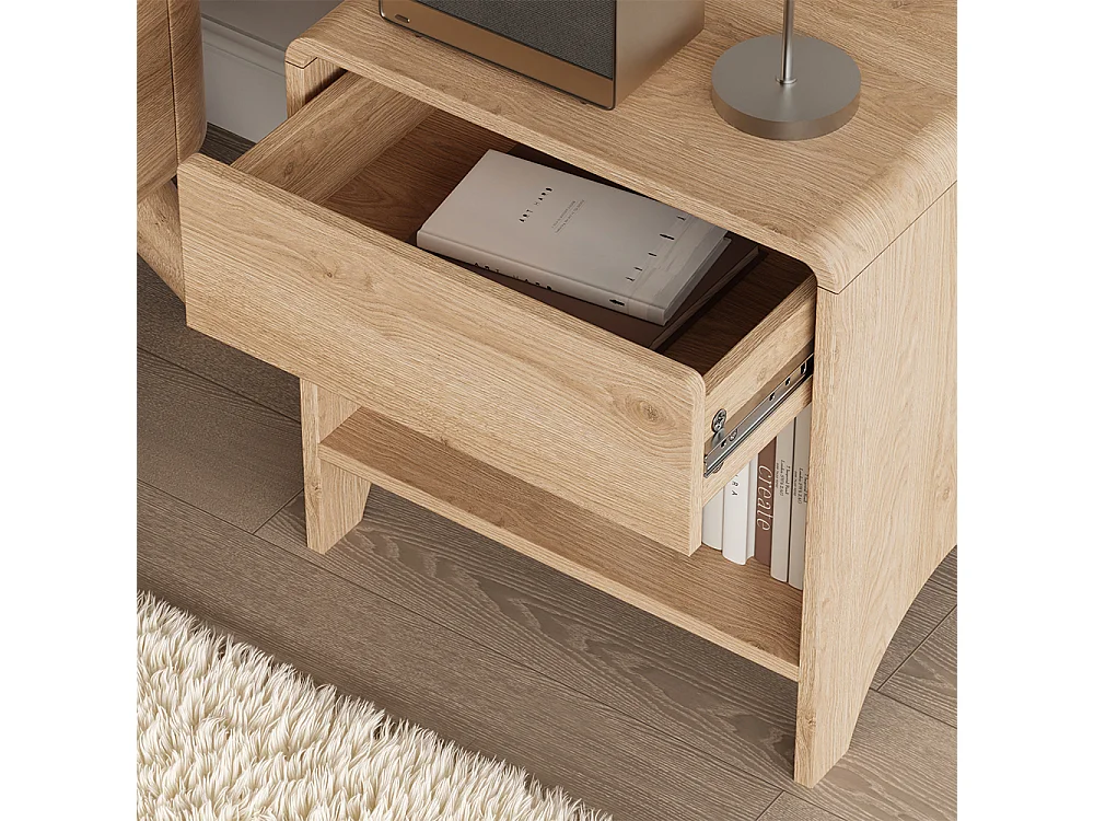 Table de chevet chêne 47x39x50 oaki