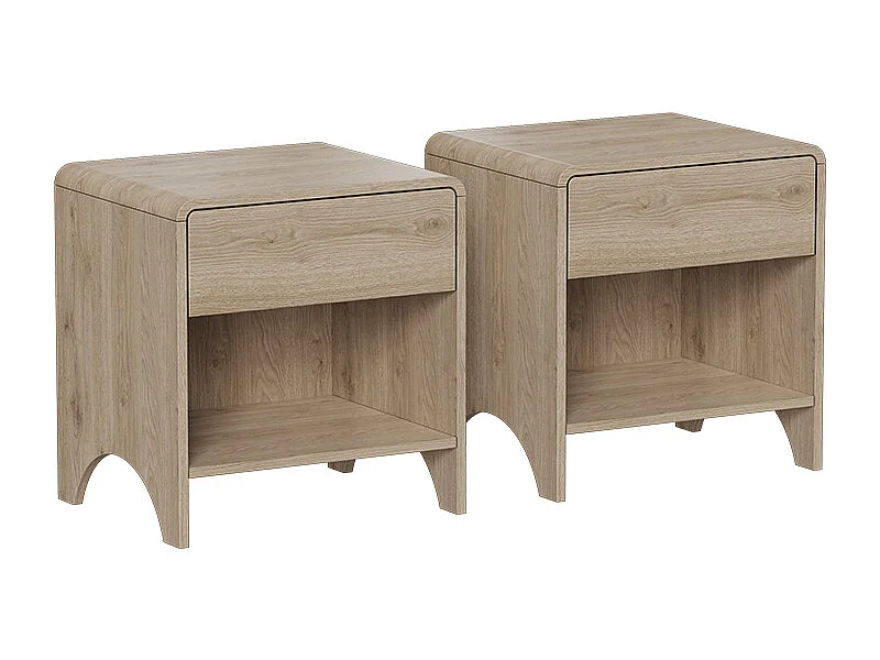 Table de nuit chêne 47x39x50 oaki