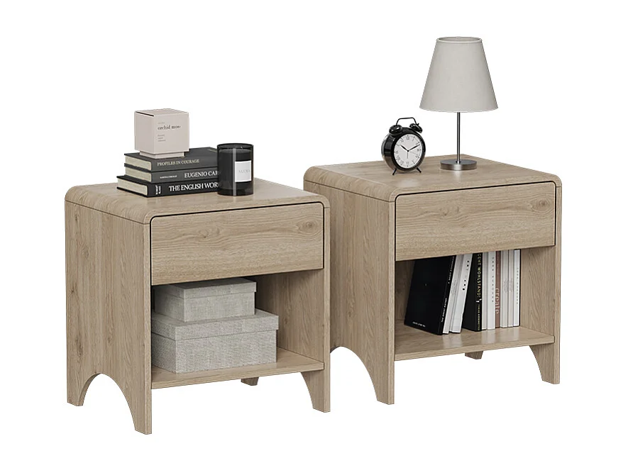 Table de nuit chêne 47x39x50 oaki