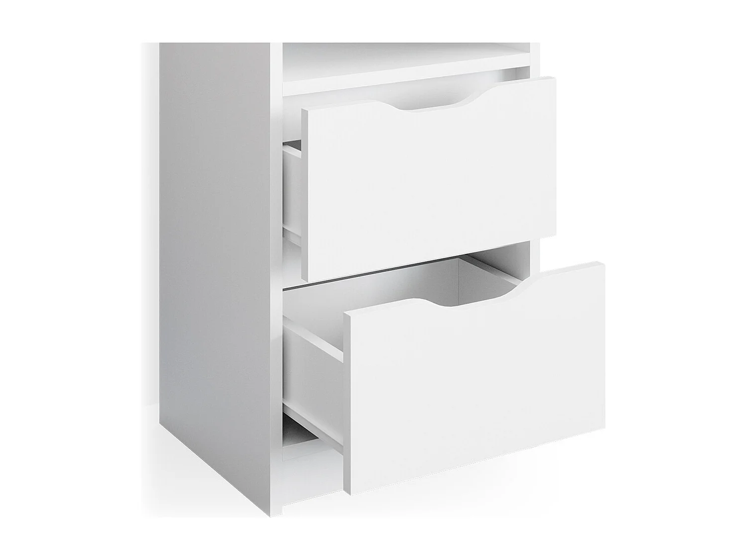 Mesa de noche blanco 38x30.6x66.6 ruben