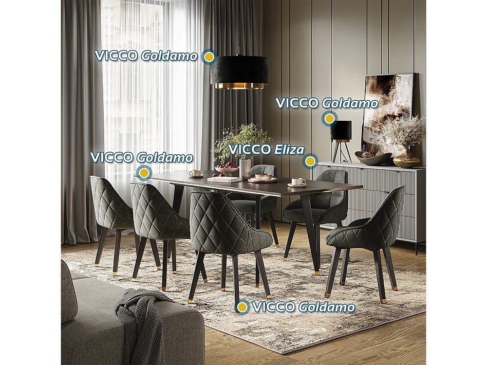 Hängeleuchter schwarz 45x45x25.7 goldamo