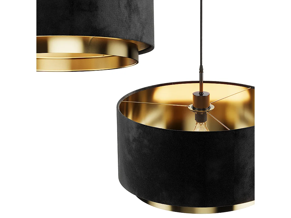 Lustre noir 45x45x25.7 goldamo