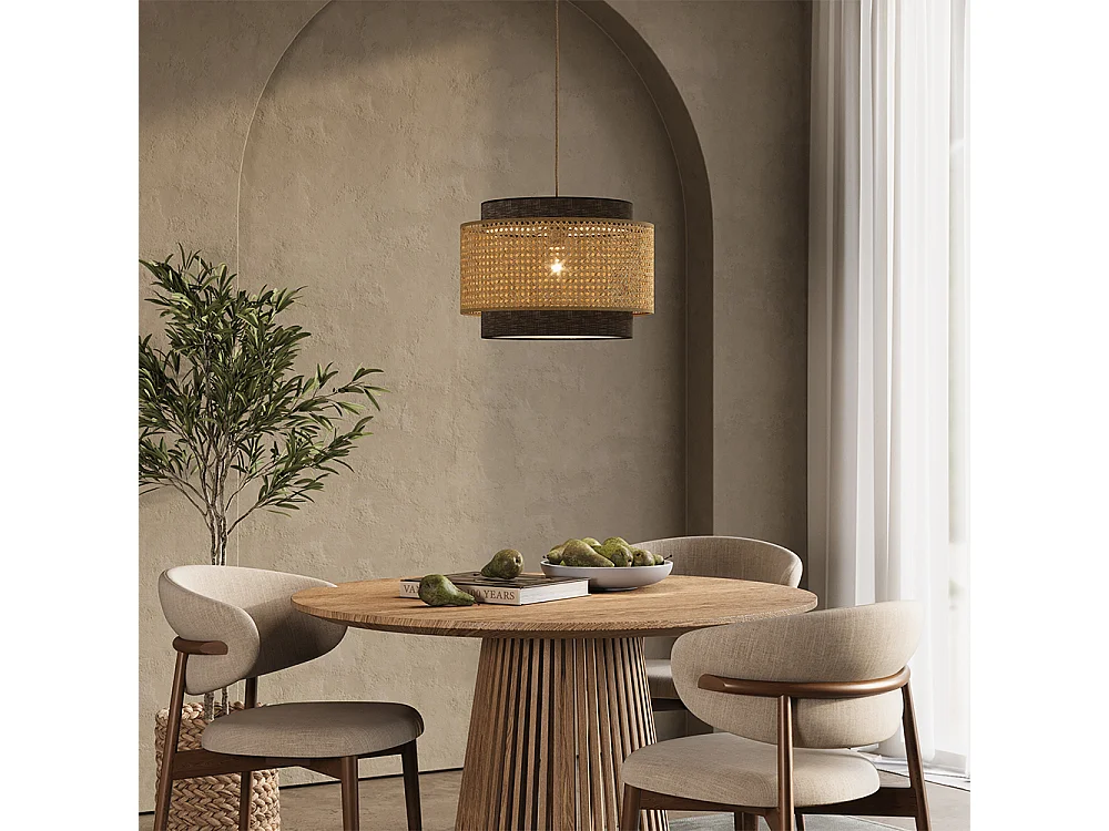 Lámpara de techo negro 45x45x31 morten