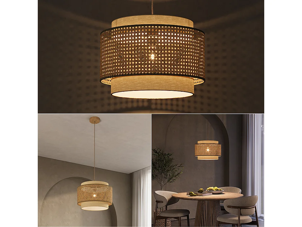 Deckenlampe creme 45x45x31 morten