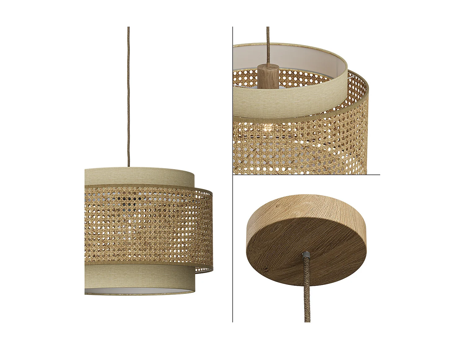 Deckenlampe creme 45x45x31 morten