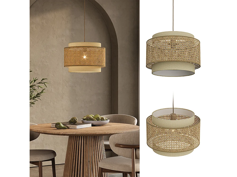 Deckenlampe creme 45x45x31 morten