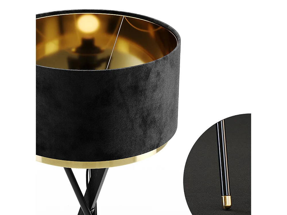 Lampadaire noir 50x50x154 goldamo