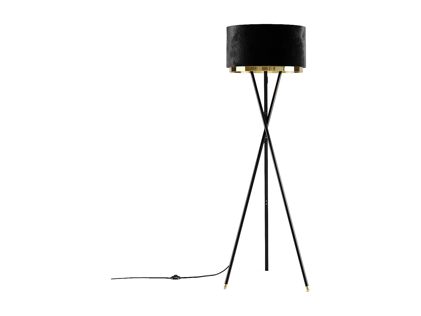 Lampadaire noir 50x50x154 goldamo
