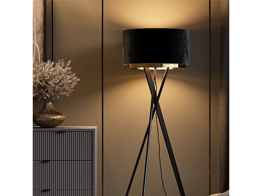 Lampadaire noir 50x50x154 goldamo