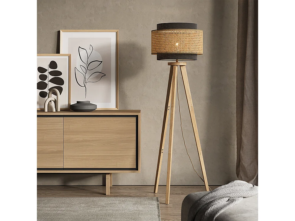 Lampadaire noir 45x45x142 morten