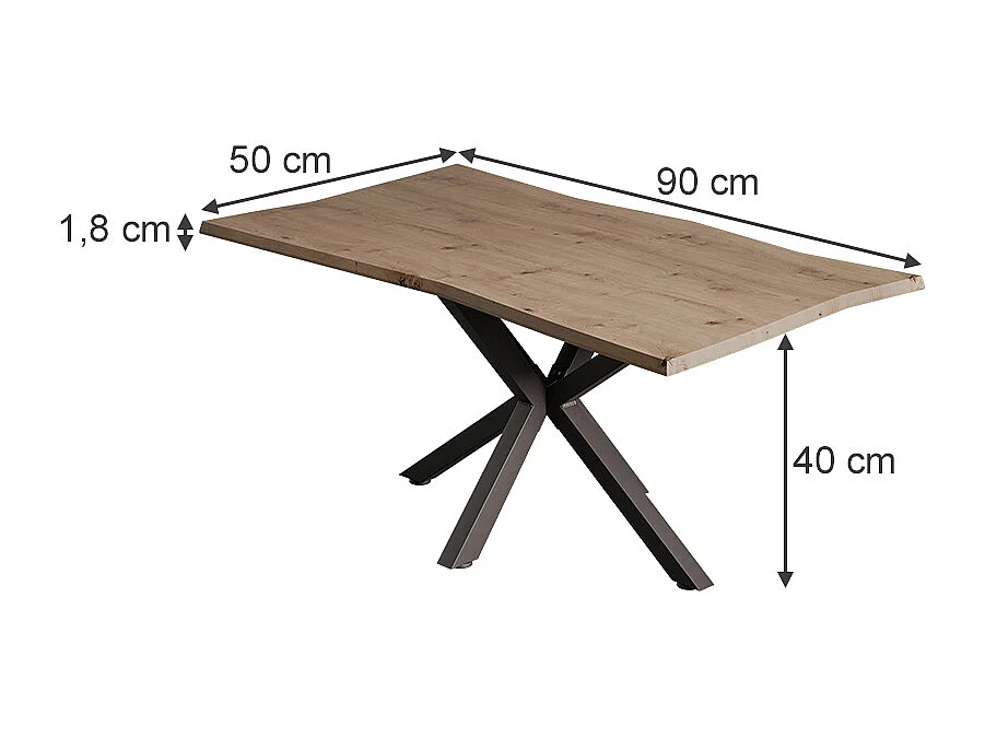 Couchtisch artisan 90x50x40 yan