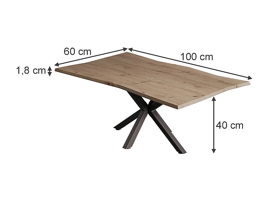 Couchtisch artisan 100x60x40 yan